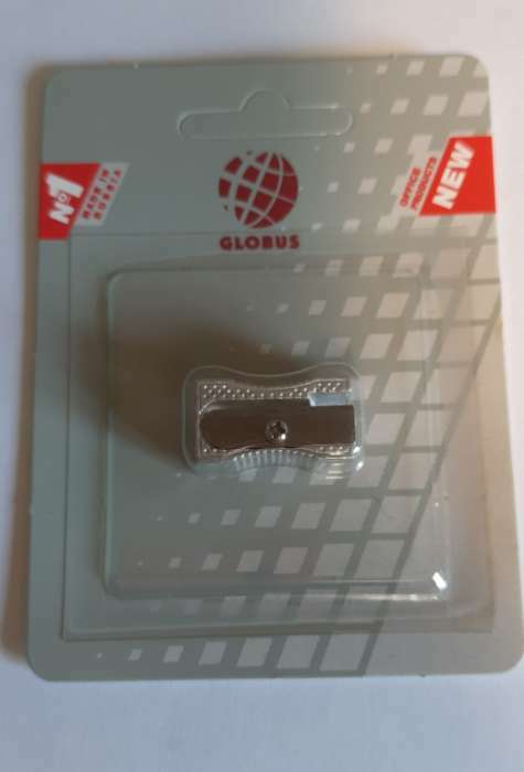 Фотография покупателя товара Точилка GLOBUS, 1 отверстие, металлическая - Фото 1