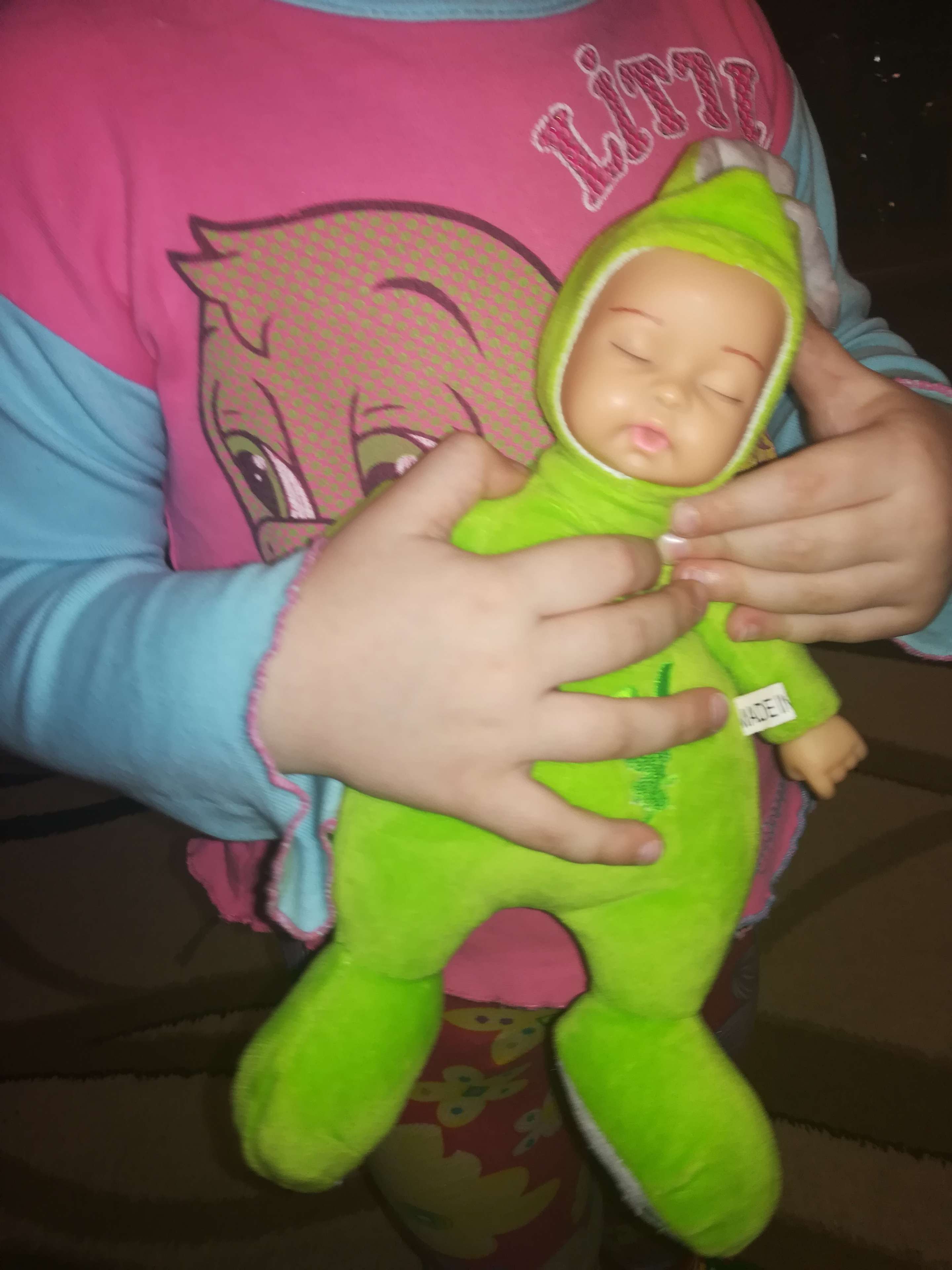 Фотография покупателя товара Мягкая игрушка «Кукла в костюме зайки», закрытые глазки, цвета МИКС - Фото 1
