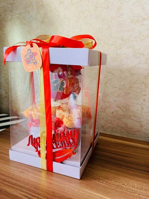 Фотография покупателя товара Коробка подарочная для цветов с вазой и PVC окнами складная, упаковка, «Серая», 16 х 23 х 16 см - Фото 15