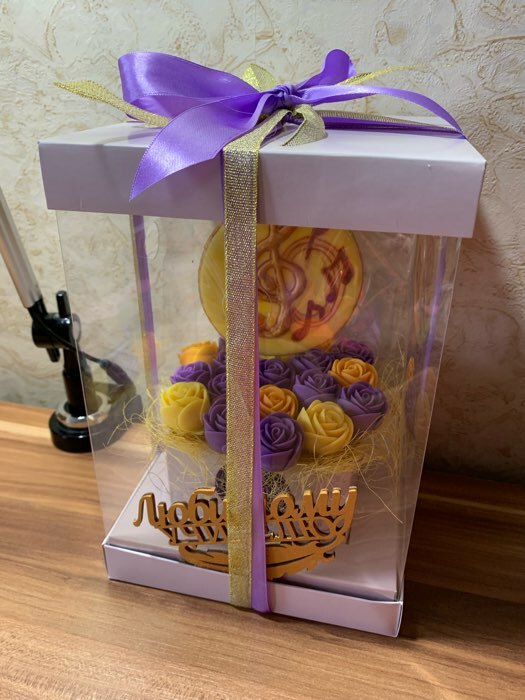 Фотография покупателя товара Коробка подарочная для цветов с вазой и PVC окнами складная, упаковка, «Серая», 16 х 23 х 16 см - Фото 14