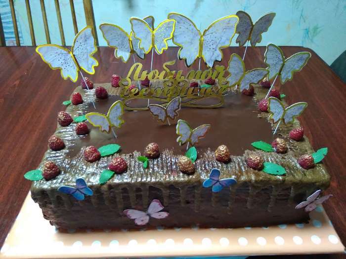 Фотография покупателя товара Набор для украшения торта «С днём рождения», бабочки, цвет сиреневый - Фото 11