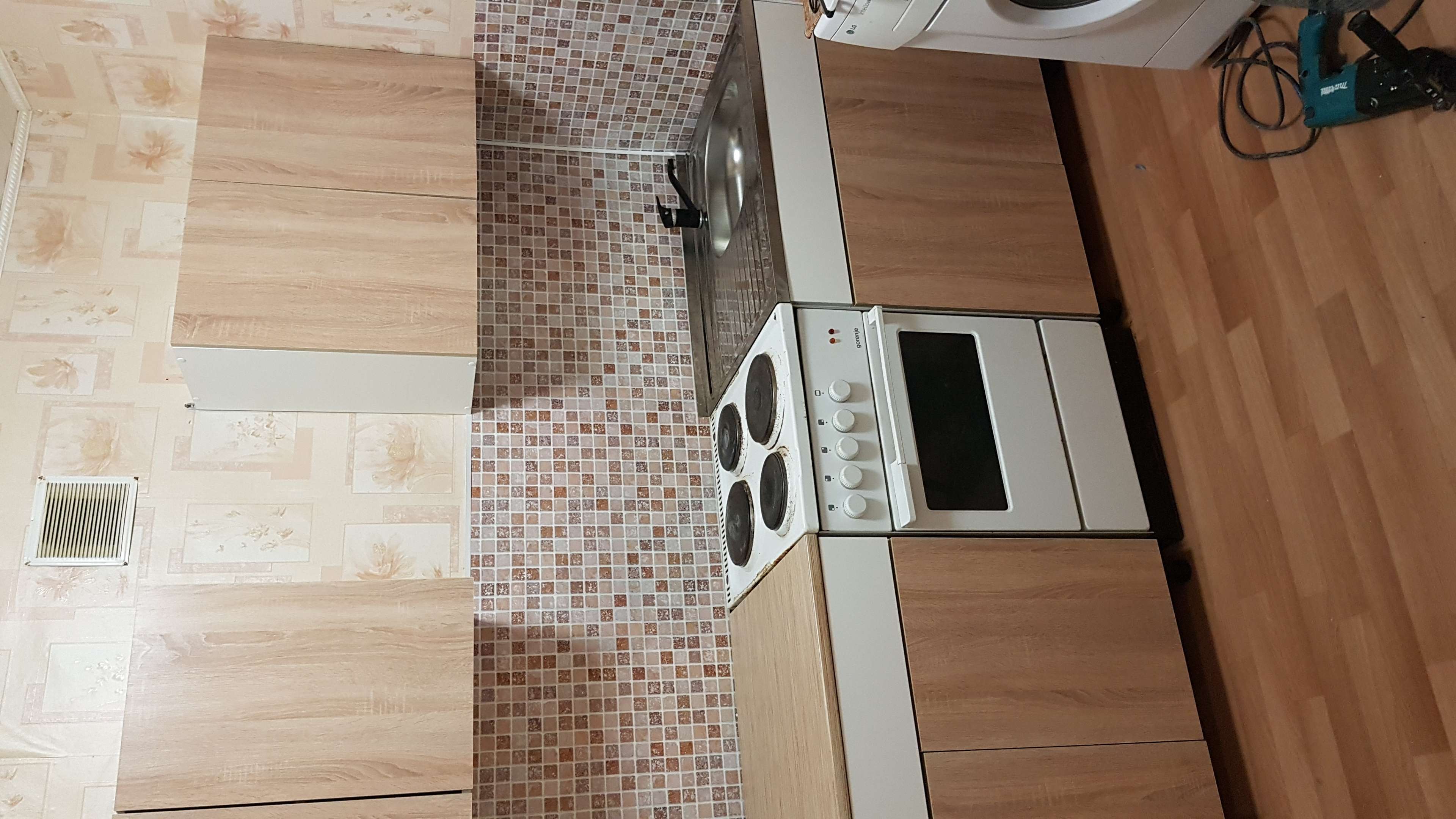 Фотография покупателя товара Кухонный Гарнитур Алиса 2, 1600 мм, цвет Дуб Сонома/Белый - Фото 1