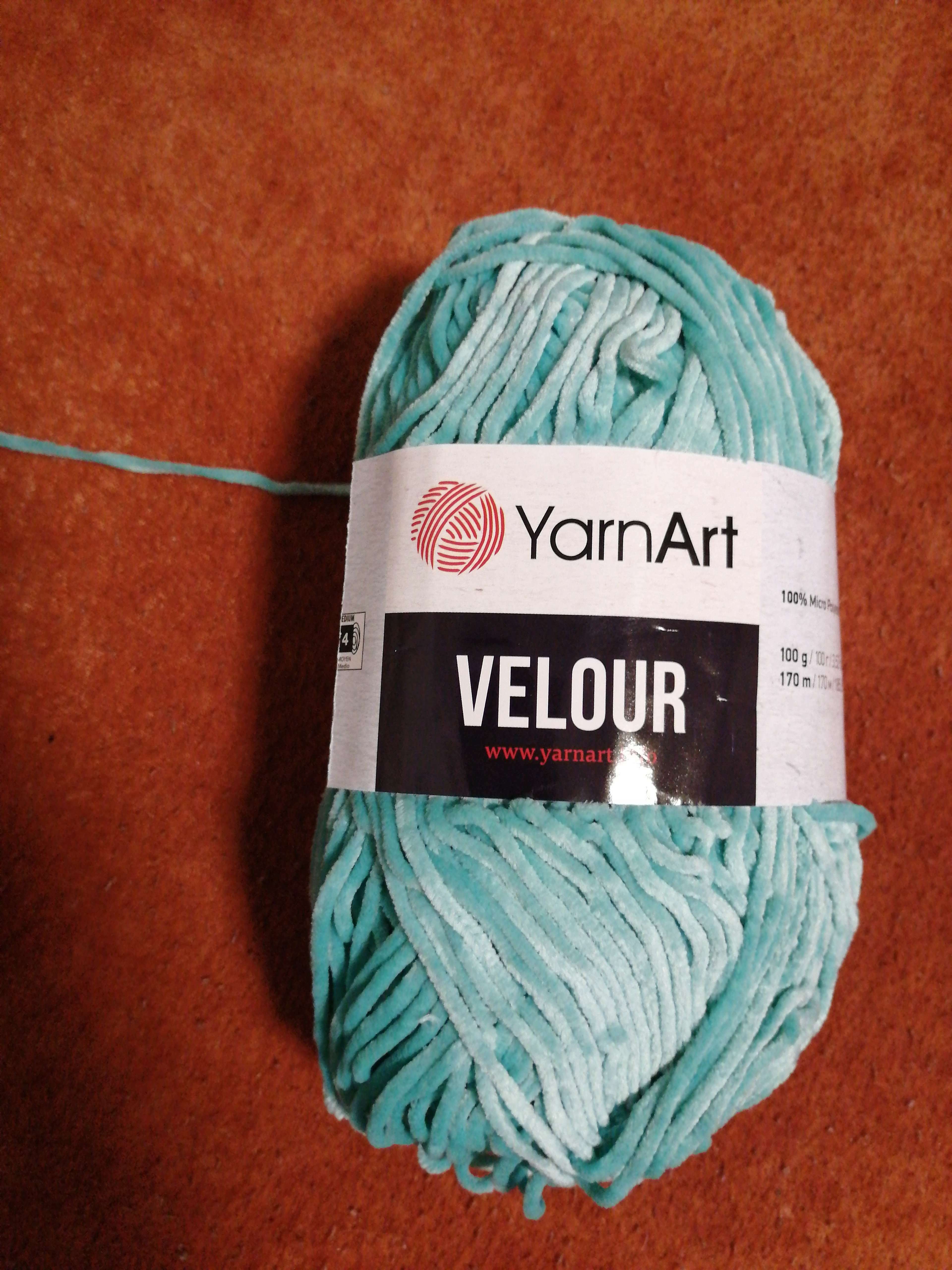 Фотография покупателя товара Пряжа "Velour" 100% микрополиэстер 170м/100г (864 св. бирюза) - Фото 24