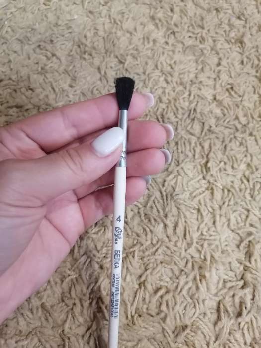 Фотография покупателя товара Кисть для рисования, белка, № 2, Calligrata, круглая, деревянная ручка - Фото 10