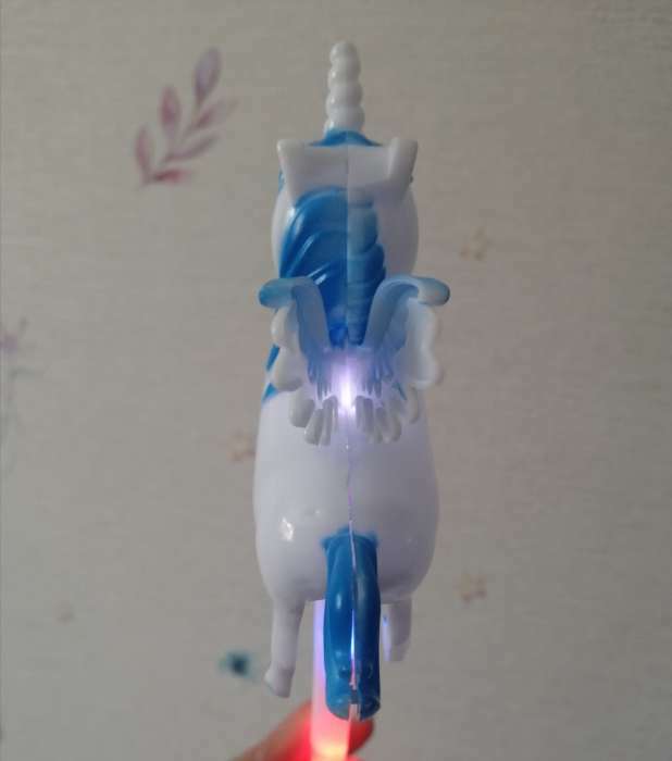 Фотография покупателя товара Палочка световая «Единорог», цвета МИКС - Фото 3