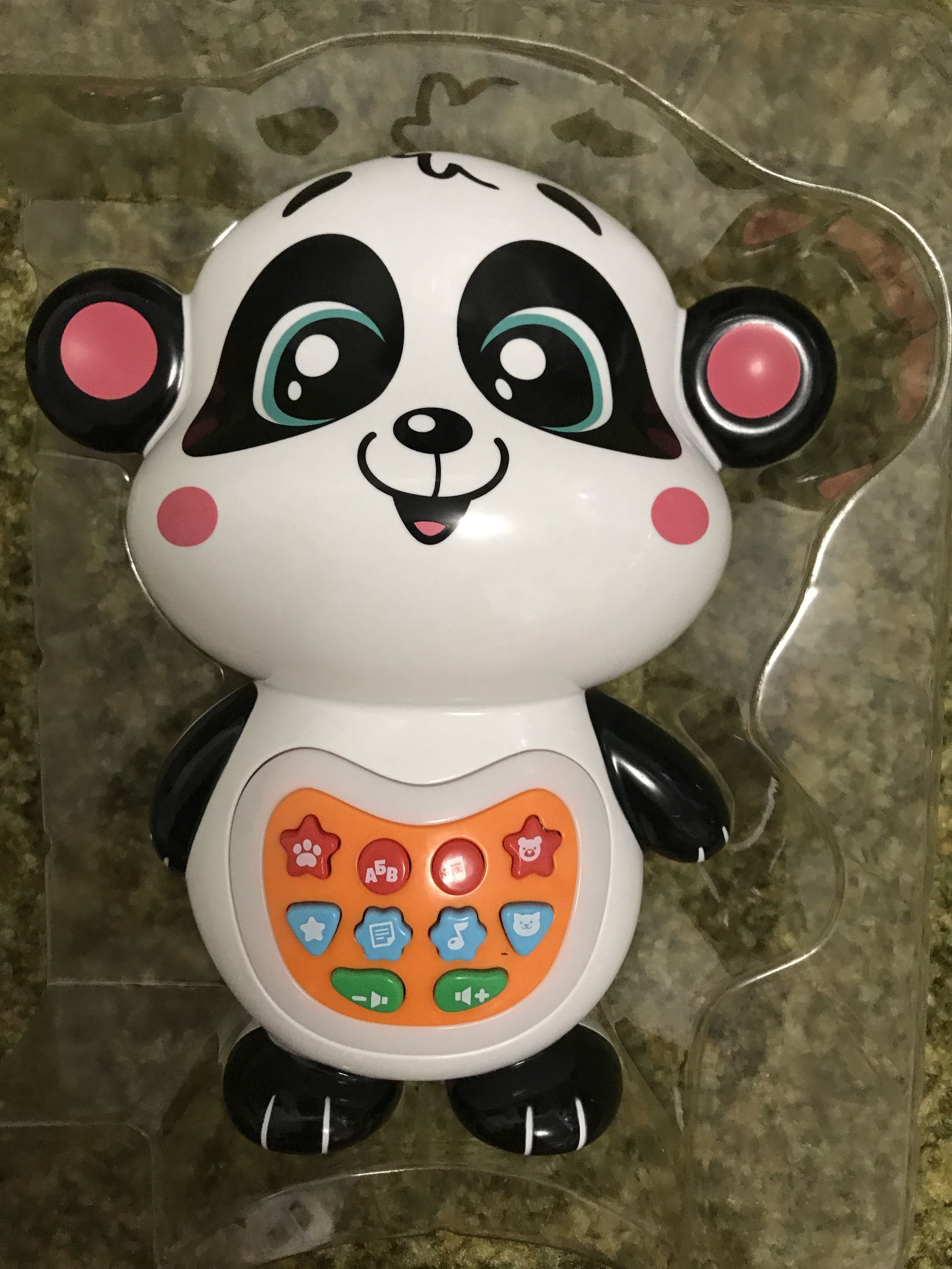 Фотография покупателя товара Игрушка музыкальная обучающая «Панда», рассказывает стихи и сказки, поёт песенки, световые эффекты