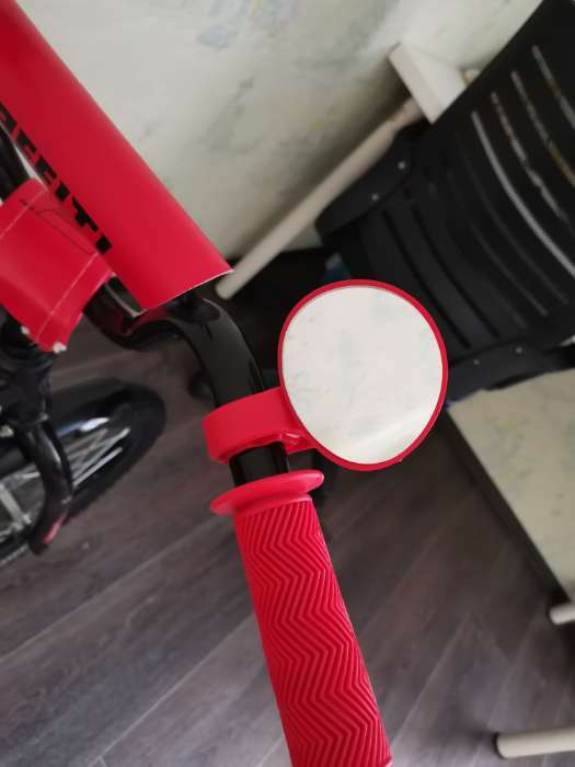 Фотография покупателя товара Зеркало заднего вида Dream Bike, цвет красный - Фото 2