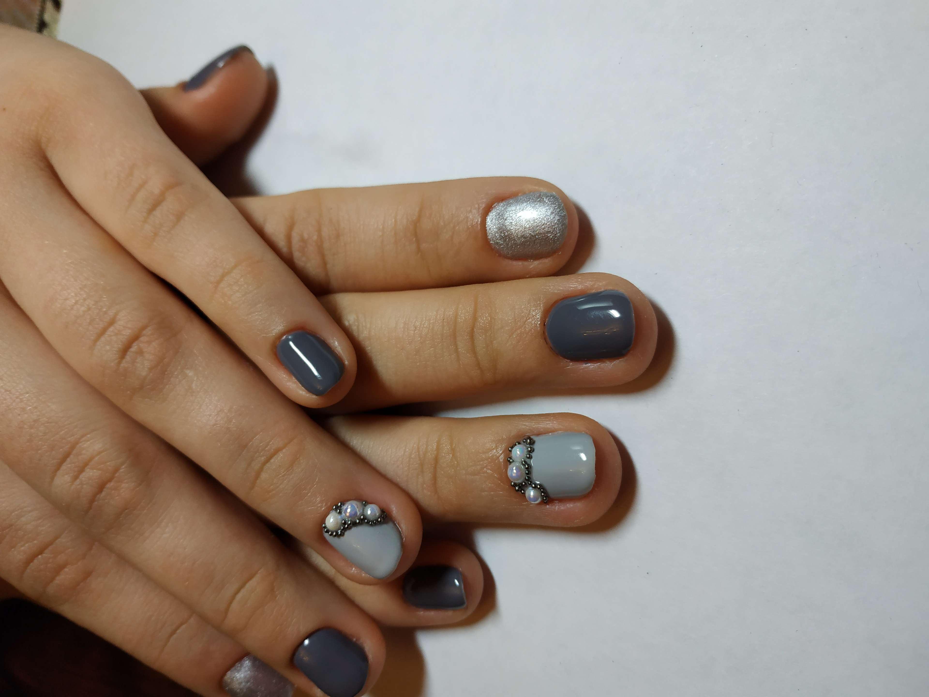 Фотография покупателя товара Гель-краска для ногтей "Жидкое серебро", трёхфазный, LED/UV, 8мл, цвет серебристый