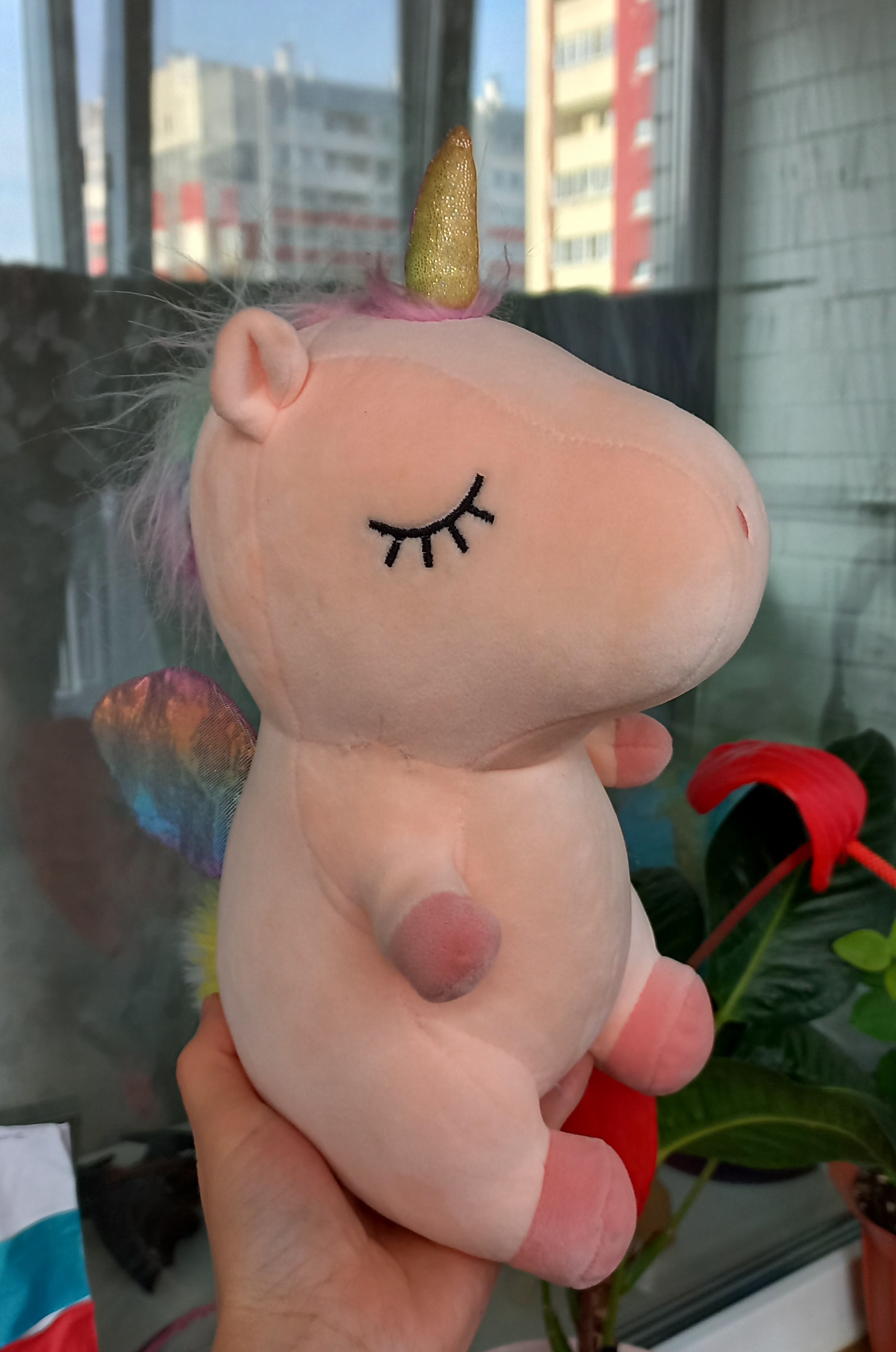 Фотография покупателя товара Мягкая игрушка «Единорог с сердцем», цвета МИКС - Фото 3