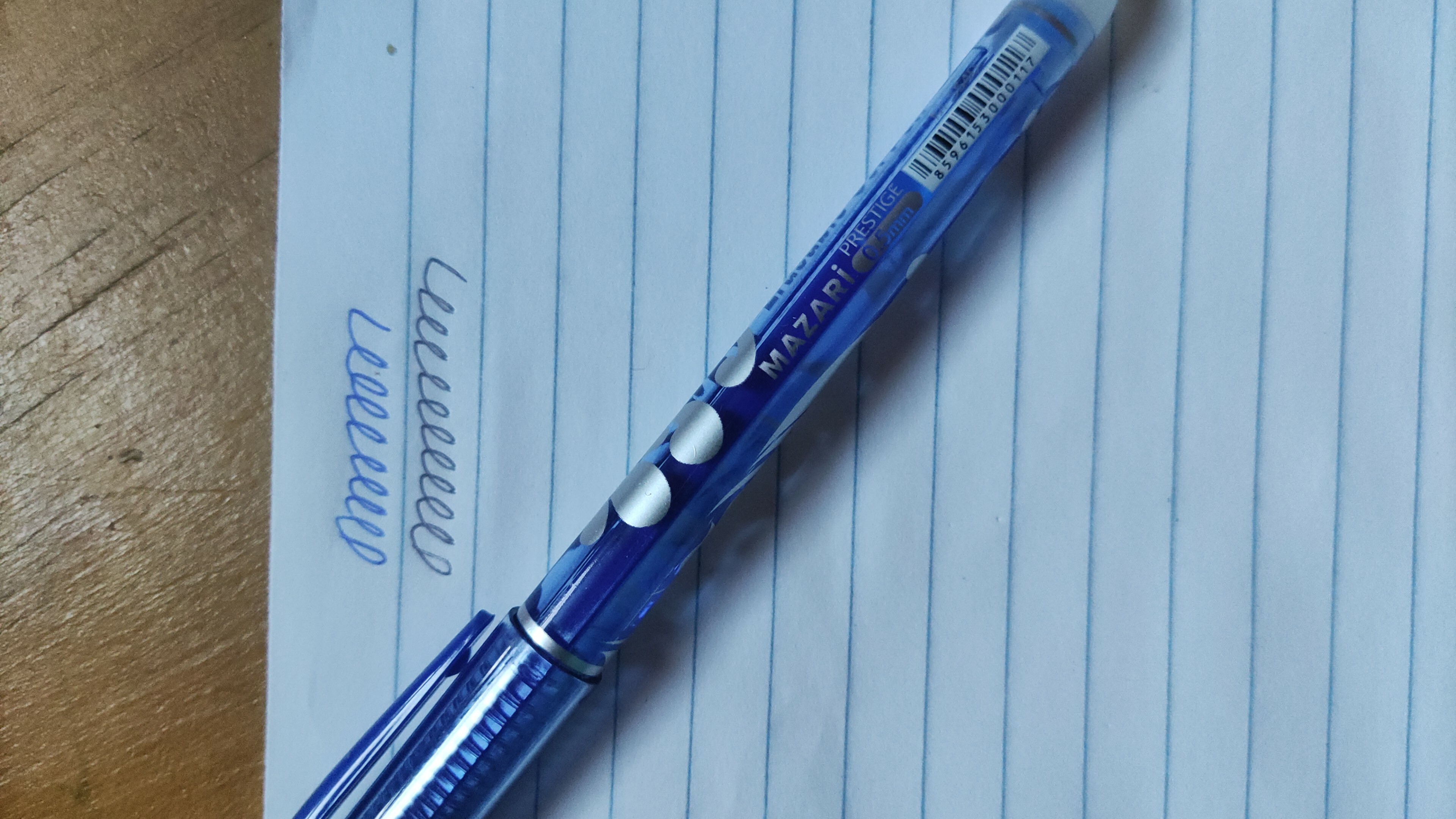 Фотография покупателя товара Ручка гелевая со стираемыми чернилами Mazari Prestige, пишущий узел 0.5 мм, чернила синие - Фото 1