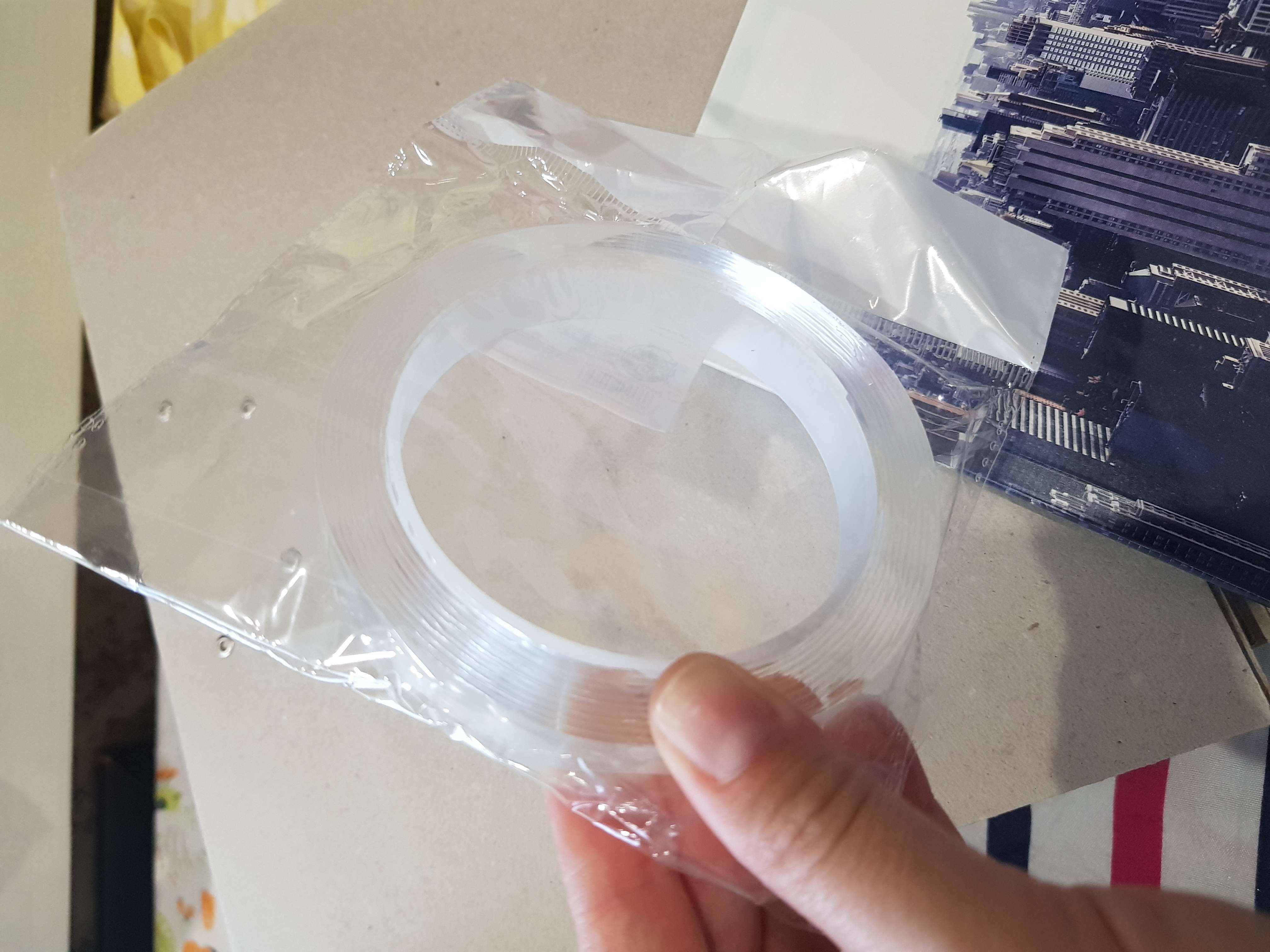 Фотография покупателя товара Клейкая нано лента TORSO, прозрачная, двусторонняя, акриловая 15 мм х 3 м - Фото 8