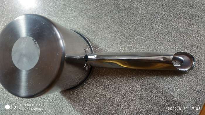 Фотография покупателя товара Ковш, 450 мл, d=10 см, металлическая ручка