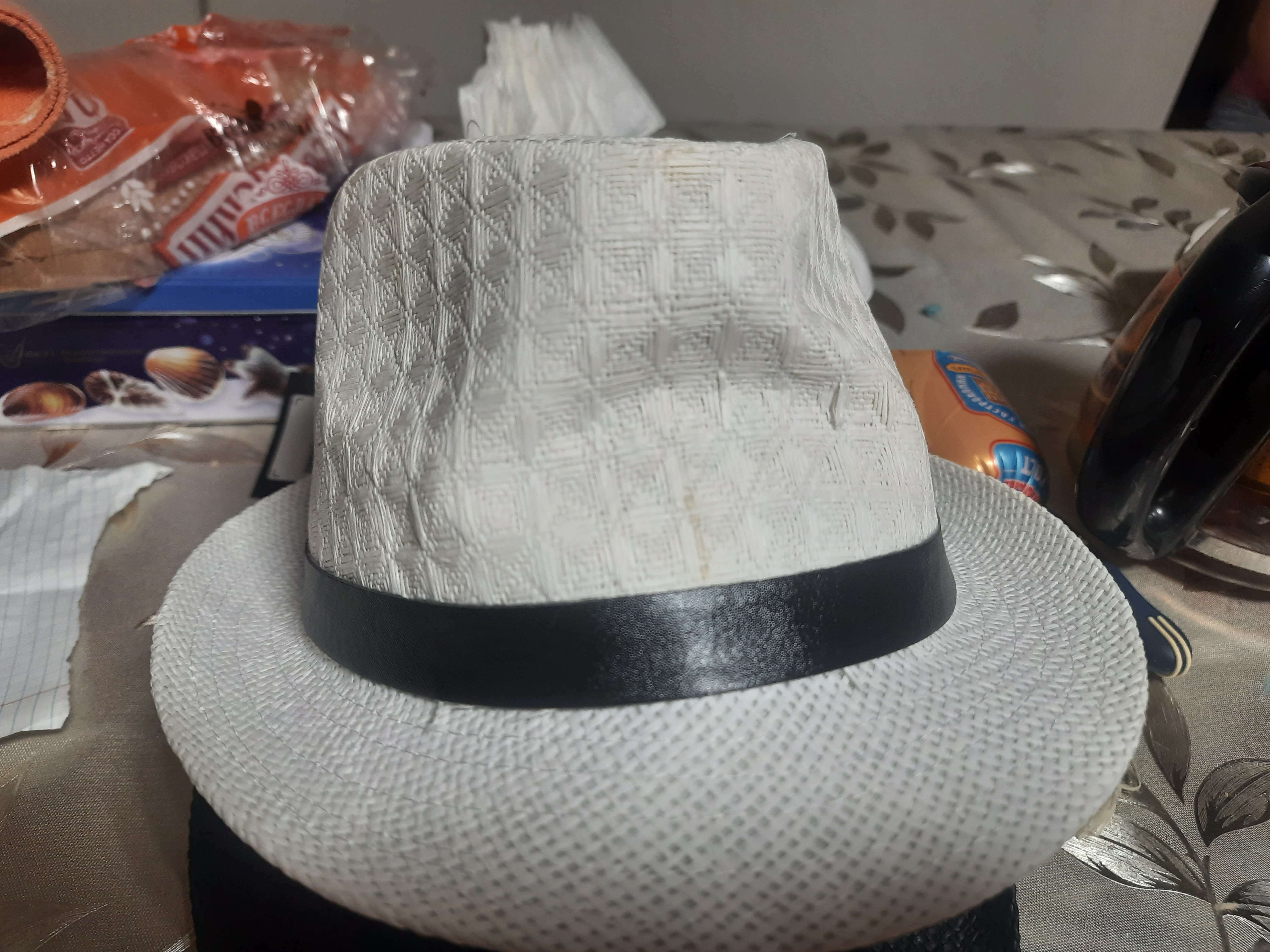 Фотография покупателя товара Шляпа мужская MINAKU "Классика", размер 58, цвет белый - Фото 6