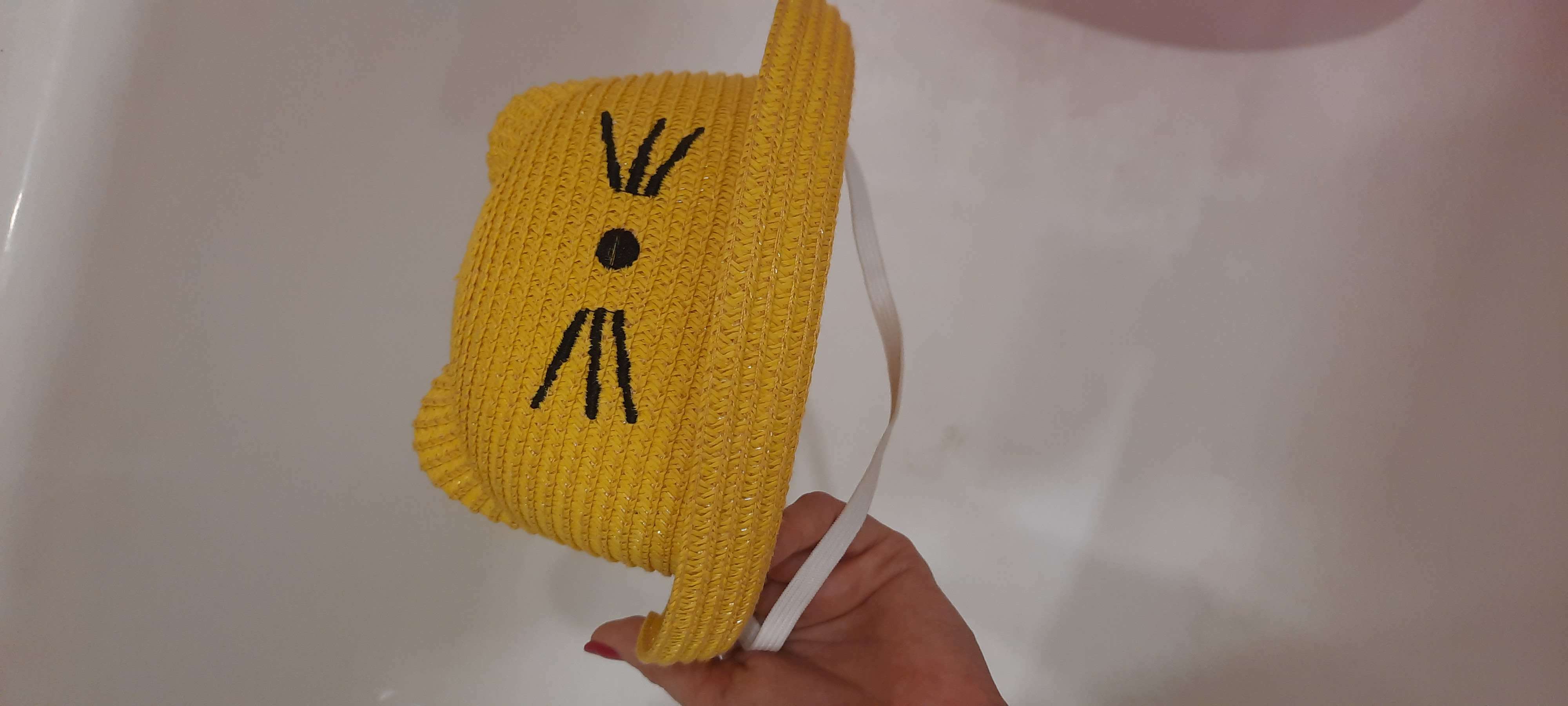 Фотография покупателя товара Шляпа для девочки MINAKU "Кошечка", цв. жёлтый, р-р 50