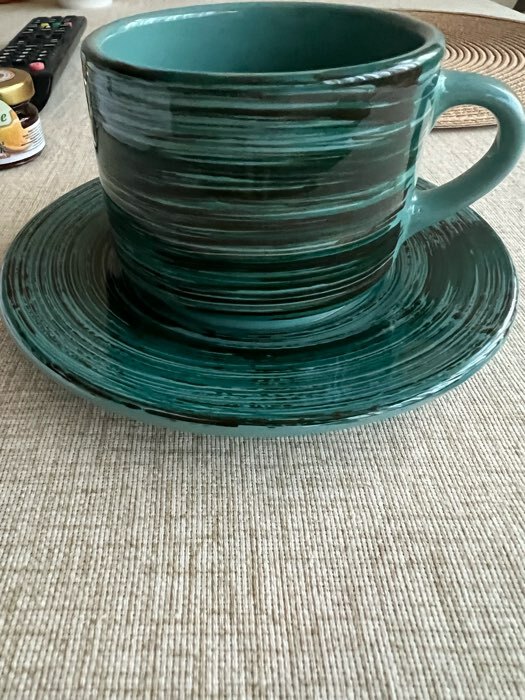Фотография покупателя товара Чайная пара фарфоровая Blu reattivo, 2 предмета: чашка 200 мл, блюдце d=15,5 см - Фото 2