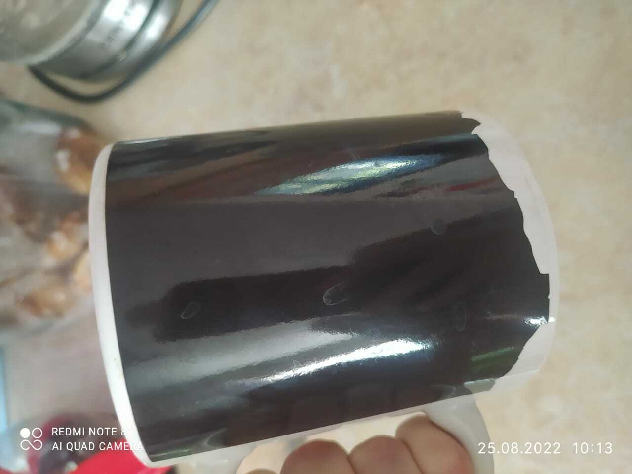Фотография покупателя товара Кружка-хамелеон керамическая Доляна «Огонь», 350 мл, цвет чёрный - Фото 1