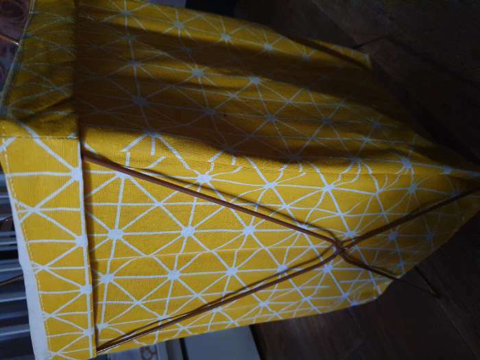Фотография покупателя товара Корзина универсальная складная «Милый дом», 35×28,5×57,5 см, цвет жёлтый - Фото 2