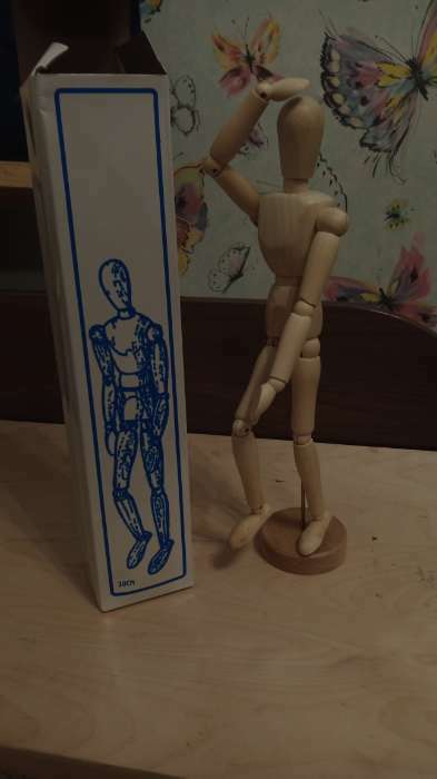Фотография покупателя товара Модель деревянная художественная манекен "Человек", 30 см
