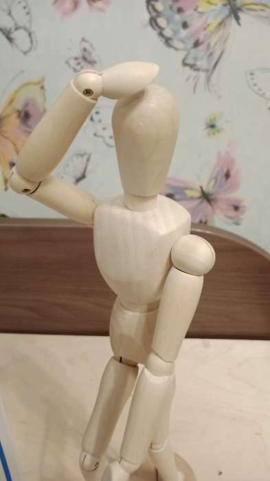 Фотография покупателя товара Модель деревянная художественная манекен "Человек", 30 см