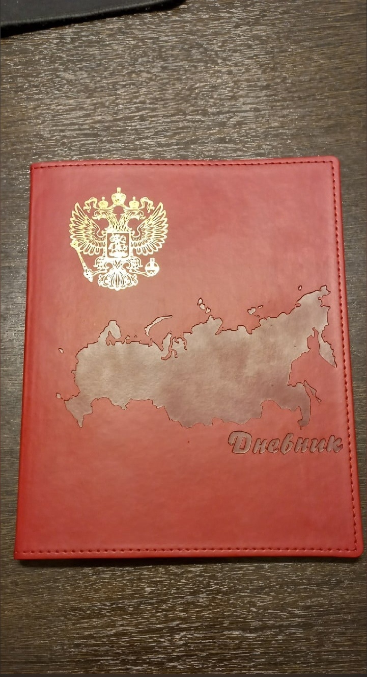 Фотография покупателя товара Премиум-дневник универсальный, для 1-11 класса Vivella "Россия", обложка искусственная кожа, бордовый - Фото 2