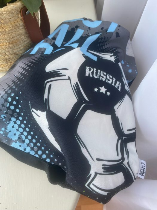 Фотография покупателя товара Сумка для обуви «Football»,текстиль, размер 41х34х0,5 см - Фото 2