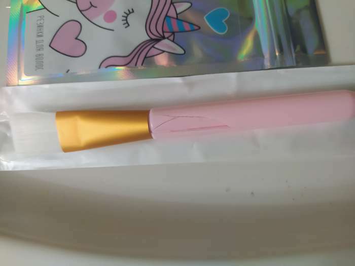 Фотография покупателя товара Кисть для масок «Нежность», 15,5 (+/- 1) см, цвет розовый - Фото 8