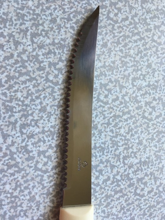Фотография покупателя товара Нож Доляна «Страйп», зубчатое лезвие 11,5 см - Фото 3