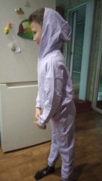 Фотография покупателя товара Костюм для девочки (худи, брюки) KAFTAN "Basic line", размер 28 (86-92), цвет лиловый - Фото 1