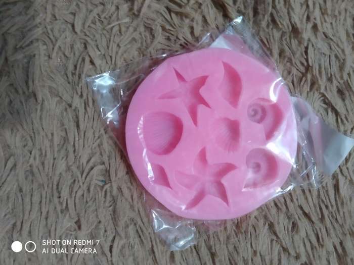 Фотография покупателя товара Молд Доляна «Морские звёзды», силикон, d=8 см, цвет розовый - Фото 3