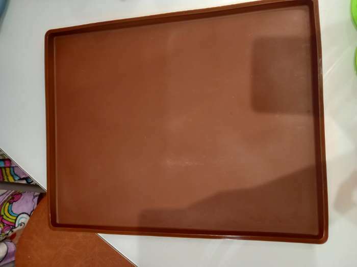 Фотография покупателя товара Противень силиконовый Доляна «Криспи», 40×30 см, цвет МИКС - Фото 4