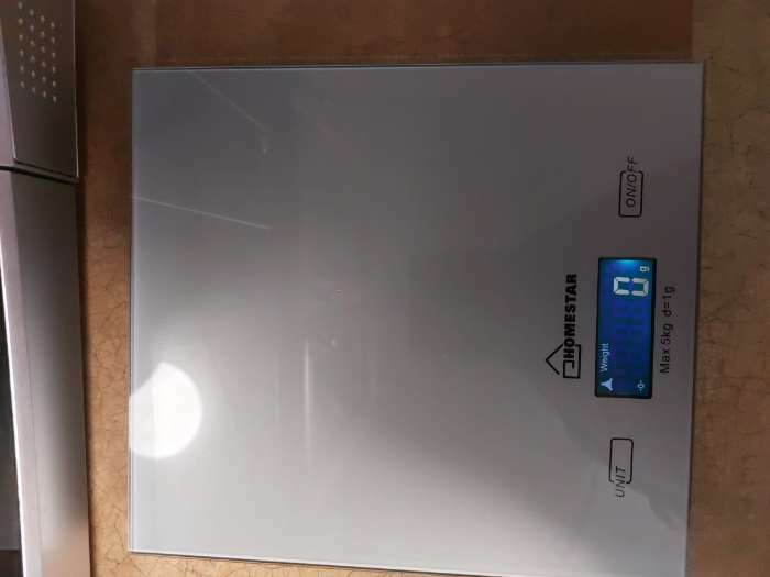 Фотография покупателя товара Весы кухонные HOMESTAR HS-3006, электронные, до 5 кг, серебристые - Фото 1