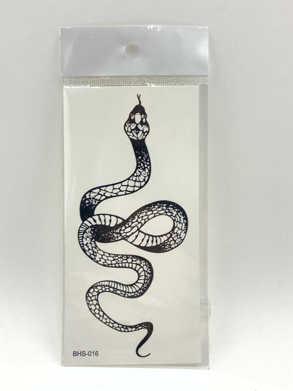 Фотография покупателя товара Татуировка на тело чёрная "Змея" МИКС 14х7 см - Фото 3