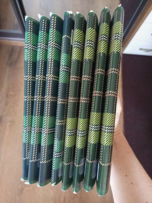 Фотография покупателя товара Тетрадь 96 листов в клетку "Шотландка", обложка мелованный картон, блок №2, белизна 75% (серые листы), МИКС