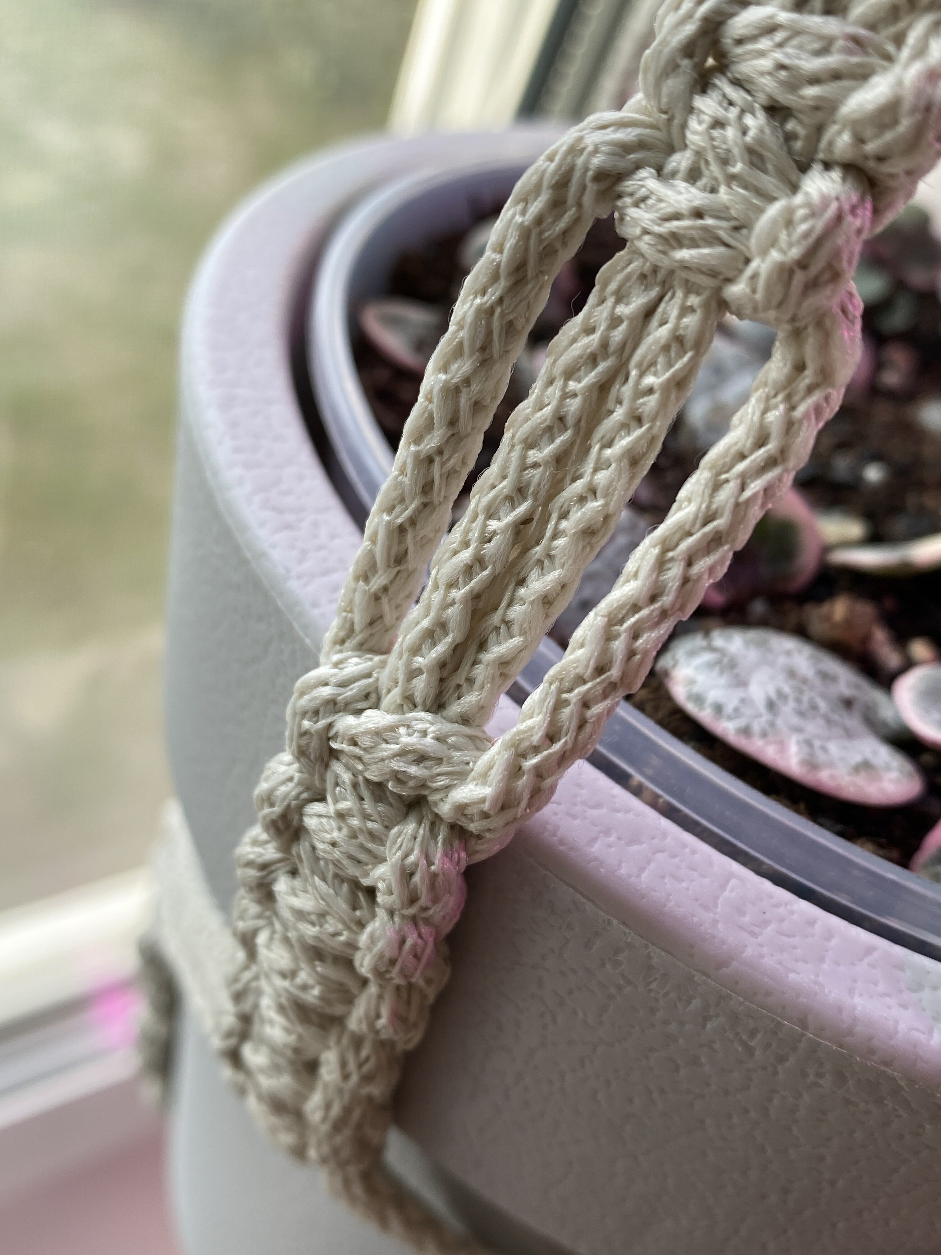 Фотография покупателя товара Шнур для вязания 100% полиэфир, ширина 5 мм 100м (айвори)