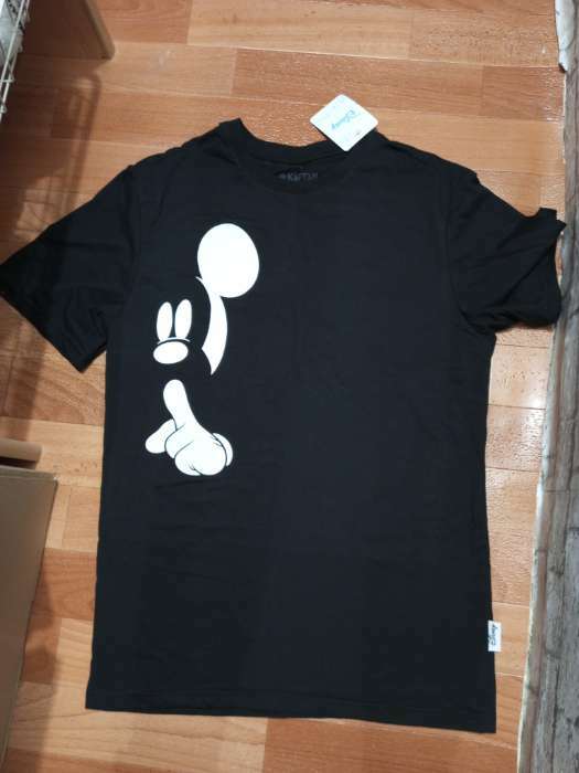 Фотография покупателя товара Футболка «Mickey» Микки Маус, цвет чёрный - Фото 1