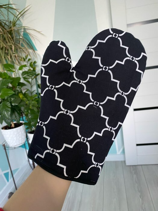 Фотография покупателя товара Варежка-прихватка "Этель" Марокко 20х27см,100% хлопок репс, ватин 250г/м2 - Фото 3