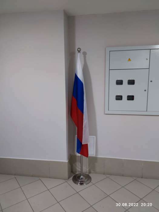 Фотография покупателя товара Флаг России, 90 х 145 см, полиэфирный шёлк - Фото 2