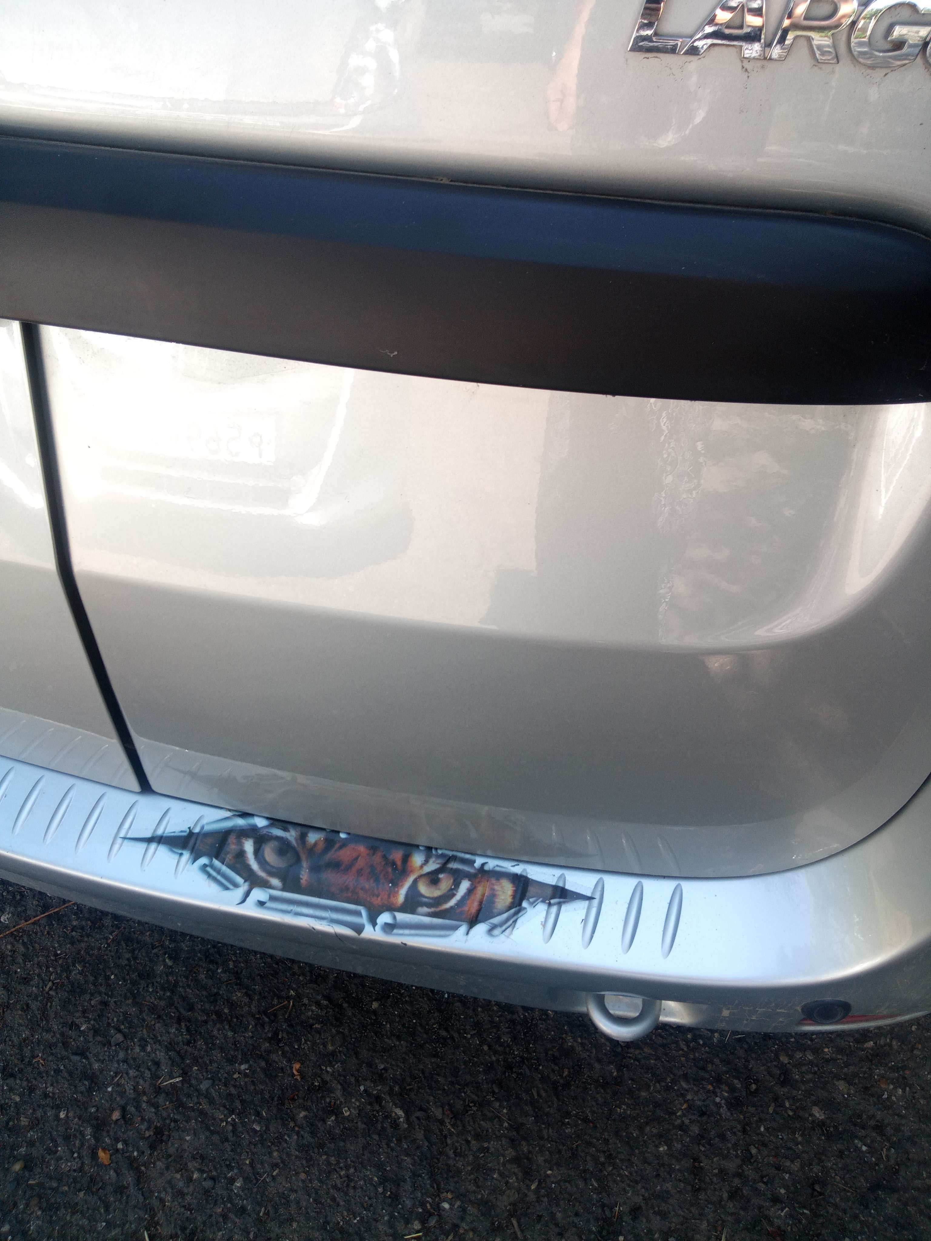 Фотография покупателя товара Наклейка на авто 3D, светоотражающая, "Тигр", 21×5 см - Фото 3