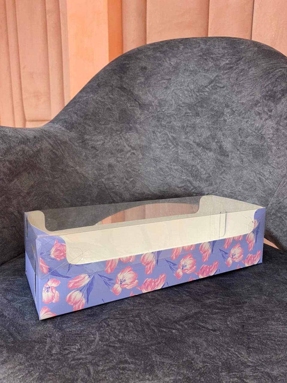 Фотография покупателя товара Кондитерская упаковка, коробка для кекса с PVC крышкой, Present, 30 х 8 х 11 см - Фото 8