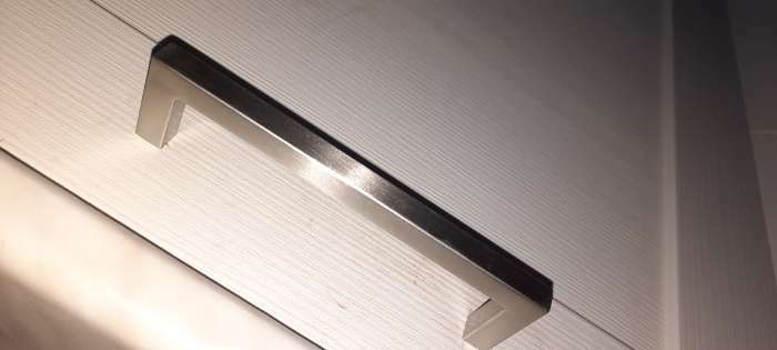 Фотография покупателя товара Ручка-скоба SQUARE CAPPIO RSC008, нержавеющая сталь, м/о 128 мм, цвет черный - Фото 7