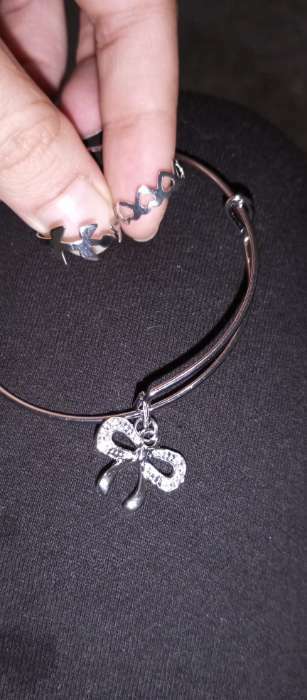 Фотография покупателя товара Набор детский «Выбражулька» 3 предмета: браслет, 2 кольца, балерина, цвет белый в серебре - Фото 1