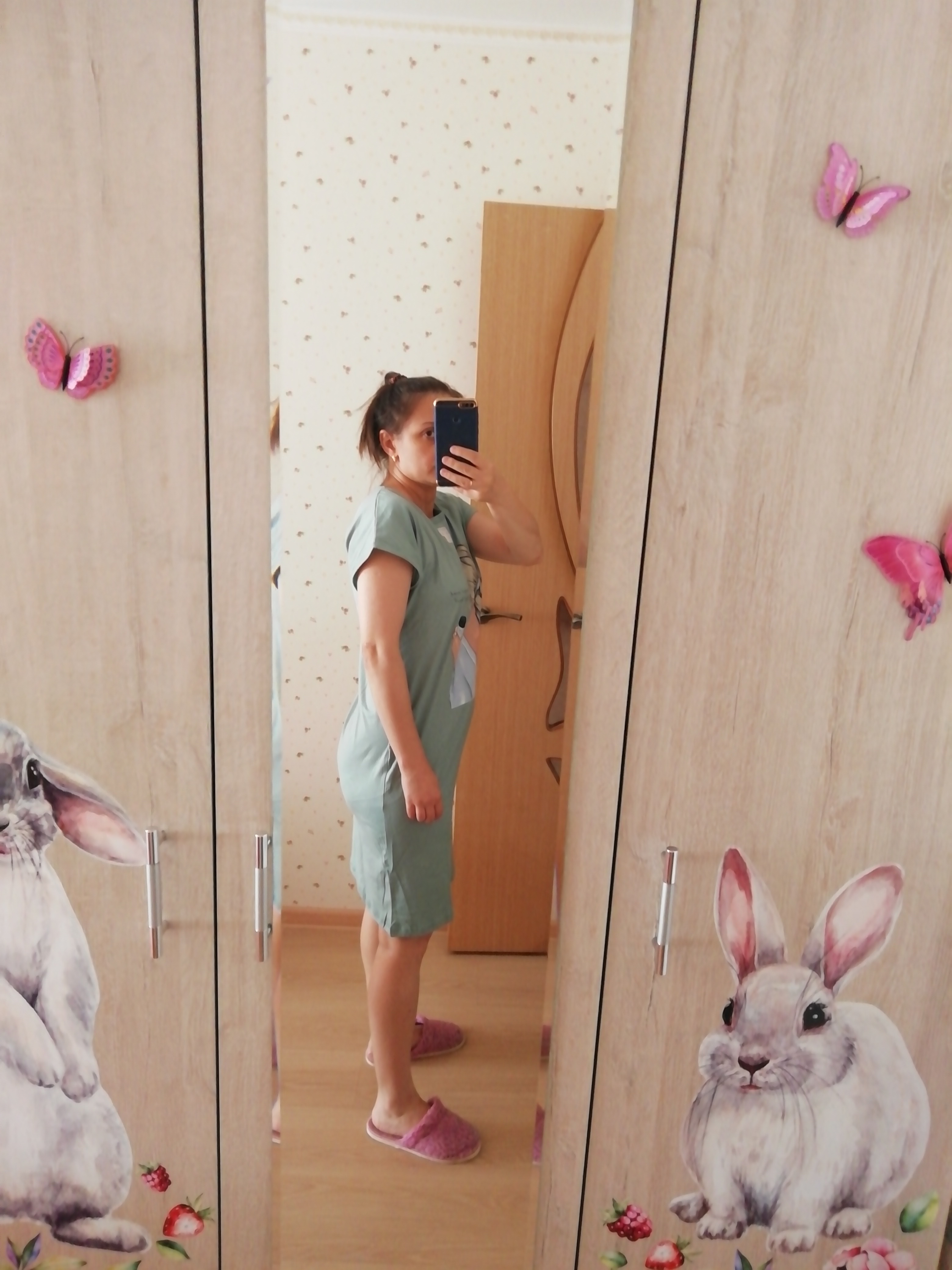 Фотография покупателя товара Платье домашнее женское, цвет мята, размер 50 - Фото 8