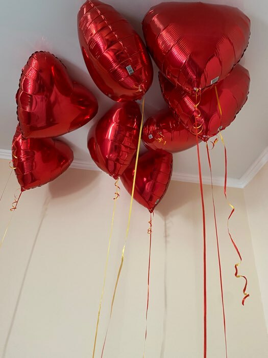 Фотография покупателя товара Шар фольгированный 19", сердце, цвет красный - Фото 15