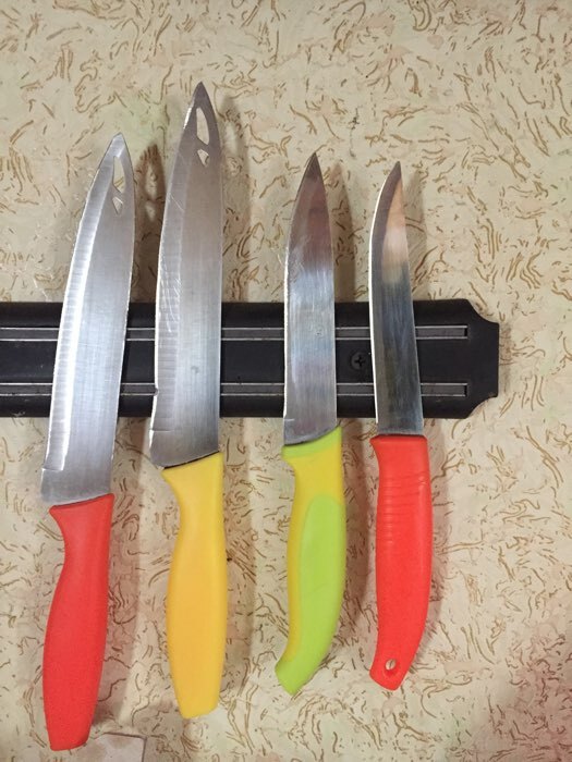 Фотография покупателя товара Нож кухонный «Ланфорд», лезвие 11 см, цвет МИКС