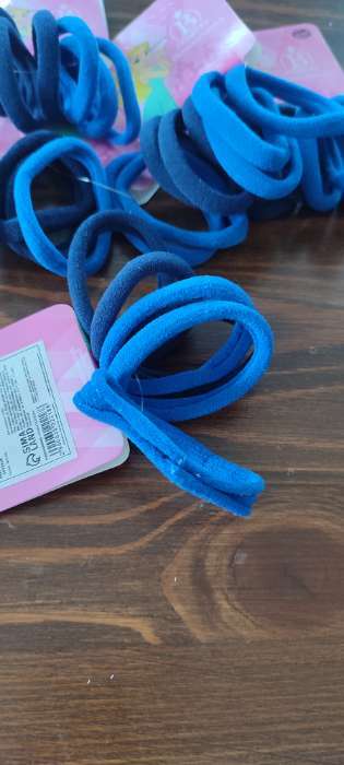 Фотография покупателя товара Резинка для волос "Спорт" (набор 6 шт) 4 см, синий