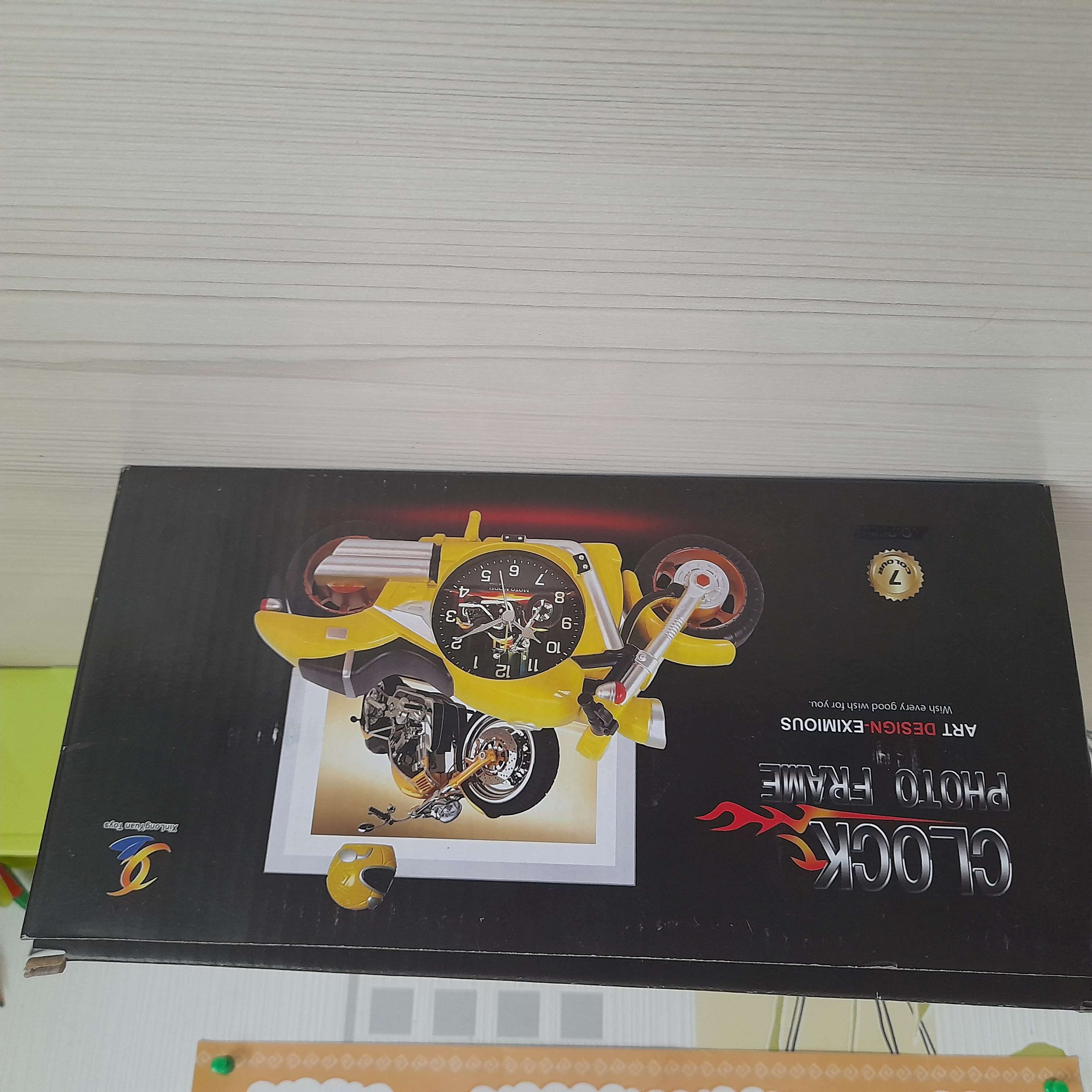 Фотография покупателя товара Часы - будильник "Мотоцикл", с подвесом, 27 х 13 см, d-8 см, АА