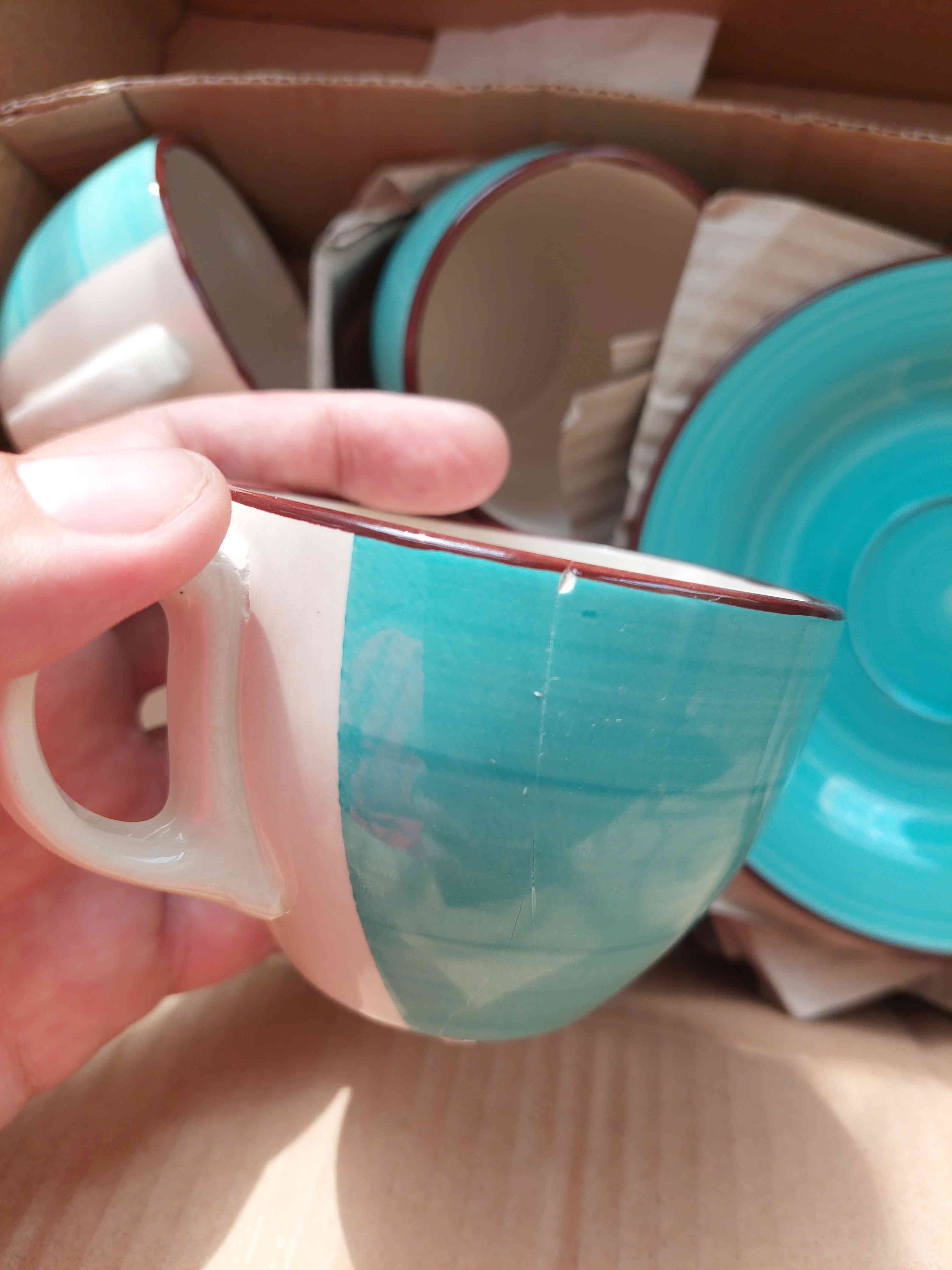 Фотография покупателя товара Чайная пара керамическая Доляна «Морской мир», 2 предмета: чашка 200 мл, блюдце d=14,5 см, цвет голубой - Фото 6