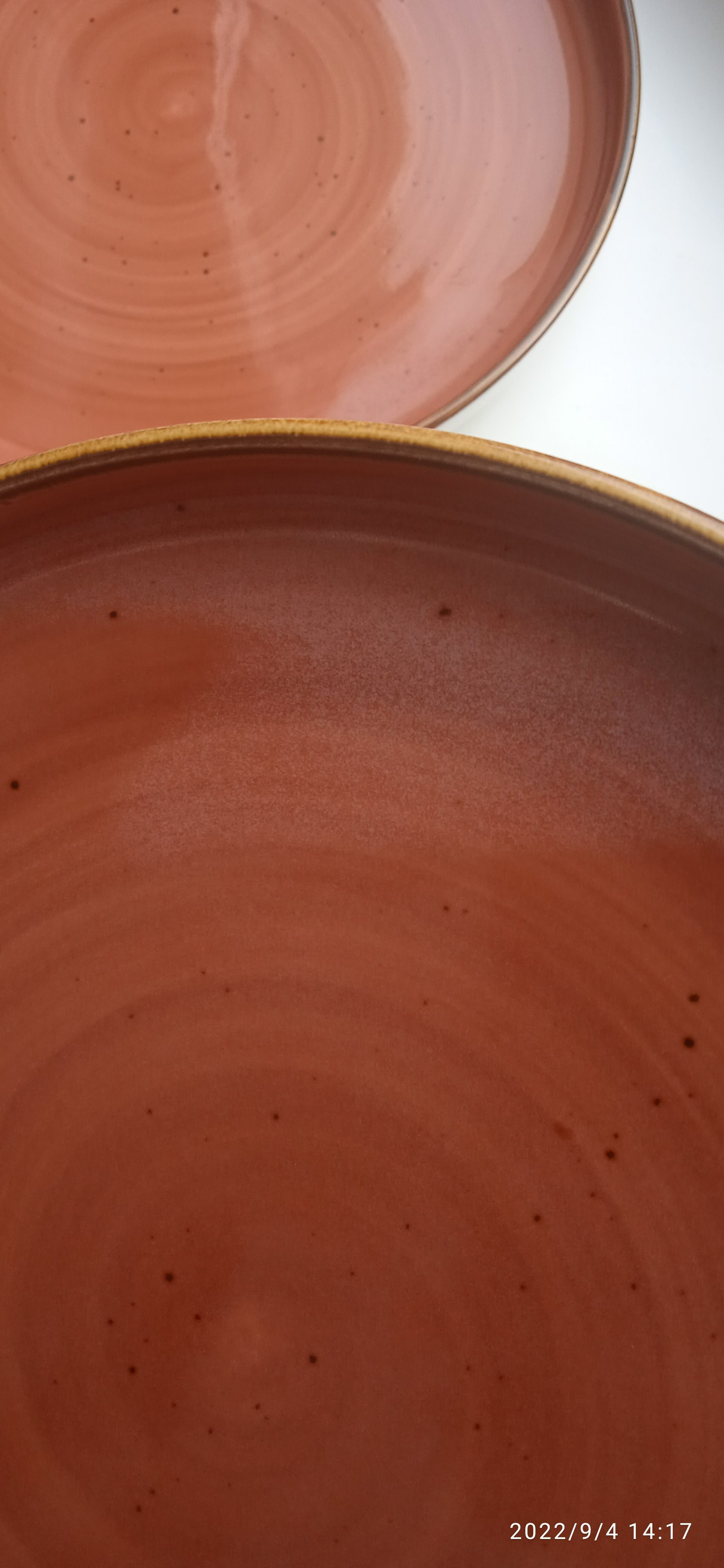 Фотография покупателя товара Блюдо керамическое сервировочное «Сапфир», 20×2,5 см, цвет оранжевый - Фото 3