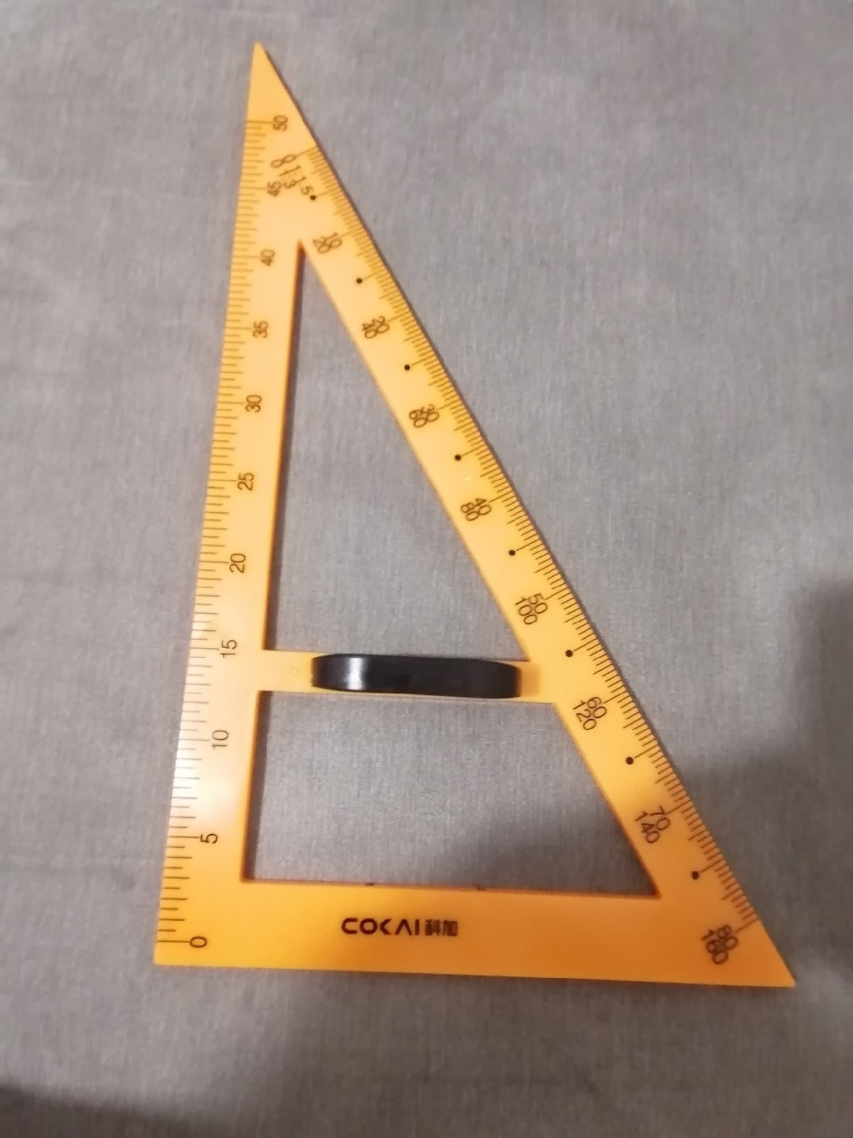 Треугольник для школьной доски, с держателем, прямоугольный, 30 .