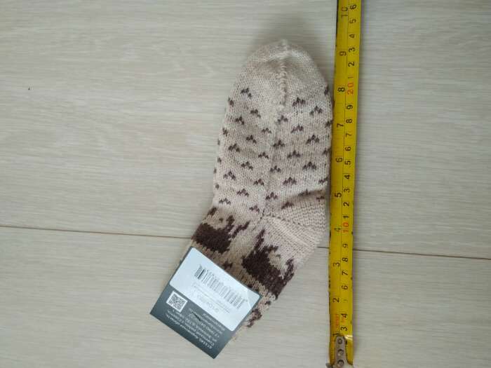 Фотография покупателя товара Носки детские шерстяные, цвет серый, размер 11-12 - Фото 3